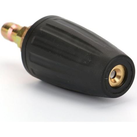 Ugello rotante ad alta pressione 3000 PSI, ugello turbo a spruzzo per idropulitrice con raccordo rapido da 1/4", 030 (nero) (1/2)