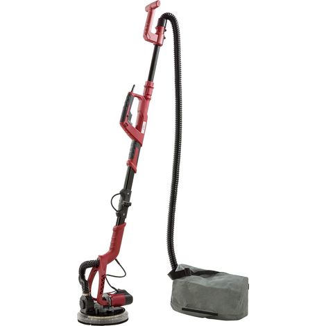 Arebos – Ponceuse girafe 750W – Vitesse réglable 1000-1850 tr/min – Système d'aspiration intégré – Tige télescopique pour murs et plafonds