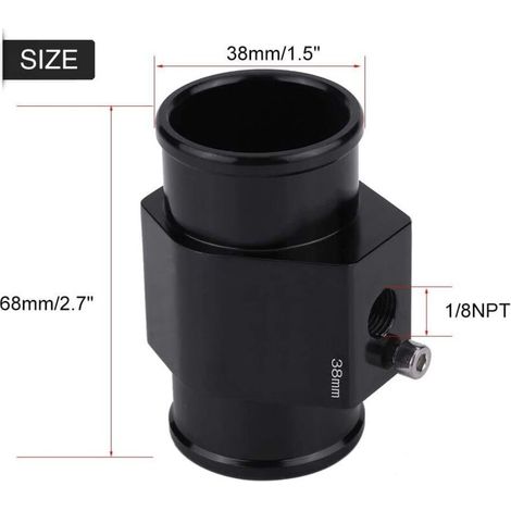 Capteur de Température de l'eau, Adaptateur de Jauge de Tuyau de Température de l'eau de Voiture Sonde de Joint de Radiateur(38mm) (1/3)