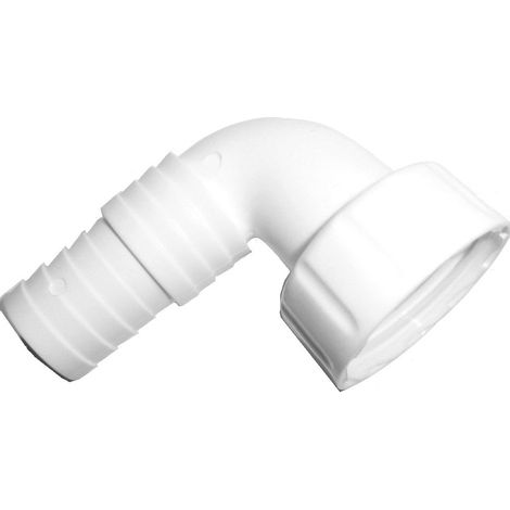 Pipetta per tubo scarico lavatrice lavastoviglie PVC 1" F sifone curva incasso ricambio s89