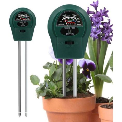 ST-01 Testeur de sol 3 en 1 : luminosité, pH, mesure de la qualité du sol, idéal pour le jardinage et la plantation. (1/5)