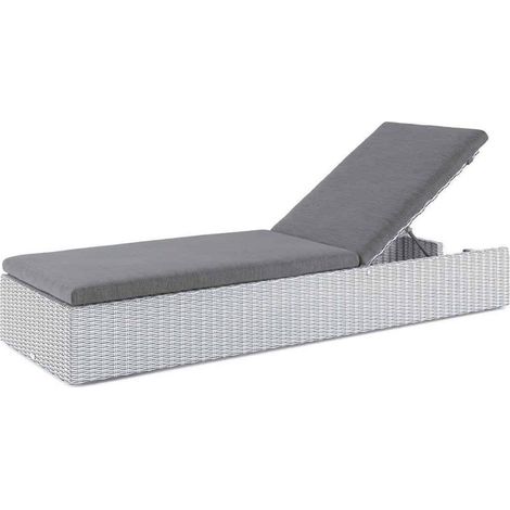 ALICE Gartenliege 65x200 Oltre royal white technorattan Homms (1/5)