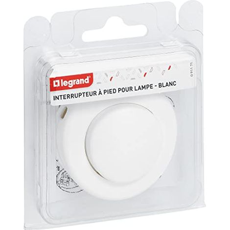 Interrupteur à Pied Blanc Commande Facile Au Pied Pour Luminaires - Legrand (1/3)