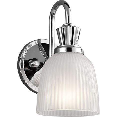 Elstead Cora - 1 Licht Badezimmer Wandleuchte Chrom poliert IP44, G9 (1/4)