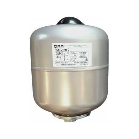 Vaso di espansione cimm acs 03l capacità 3 litri pressione 10 bar (1/3)