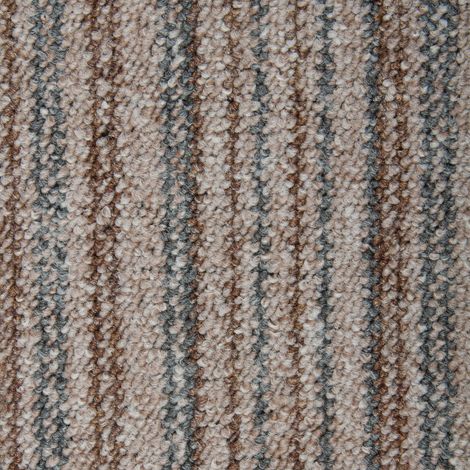 Moquette de sol en dalle bouclée 25 x 100 cm – Autoplombante sans colle – 100 % polypropylène – Résistante et antidérapante – Schatex
