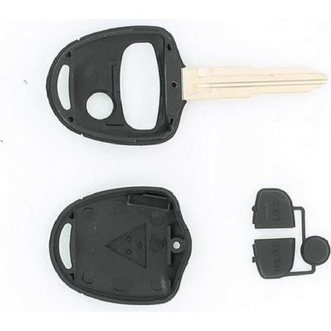 COQUE CLE ADAPTABLE MITSUBISHI 3 BOUTONS LAME CRANTEE