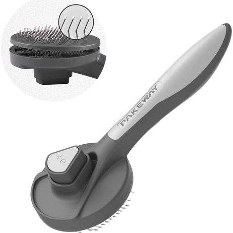Cat and Dog Grooming Brush, Kitten Brush, Self-Cleaning Pet Brush, Massage Combs for Short, Medium and Long Hair Cats and Dogs (1/5)