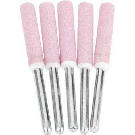 Pack of 5 Chainsaw Polishing Sharpening Files, 4.8mm Grinding Polishing Head (1/4)