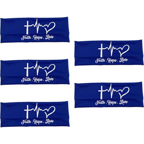 Headband Avec Boutons - Pour Masque Chirurgical - Élastique Anti-dérapant - 9,4 x 3,2 cm - Coton Polyester Spandex - Lot de 5 (1/5)