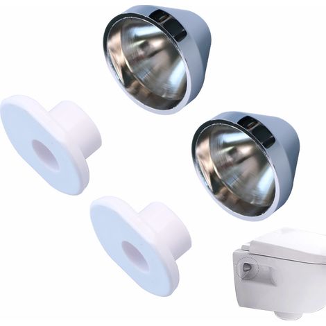 Couvercle de toilette suspendue en céramique avec joints, accessoire de fixation murale pour WC encastré, kit d'installation complet pour salle de bain moderne.-x