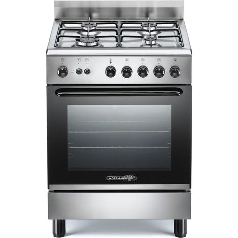 Bertazzoni La Germania Americana S64051XT/24. Tipo di prodotto: Cucina, Colore del prodotto: Acciaio inox, Tipo di controllo: Manopola. Tipo di piano cottura: Gas, Numero totale di fuochi: 4 Fornel...
