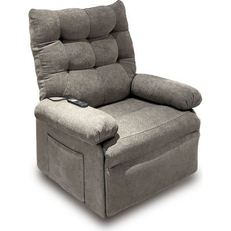 Sillón relax ergonómico 90x82 cm Cosmo Lift Gris Tabaco 82cm (ancho) x 102cm (alto) (1/5)