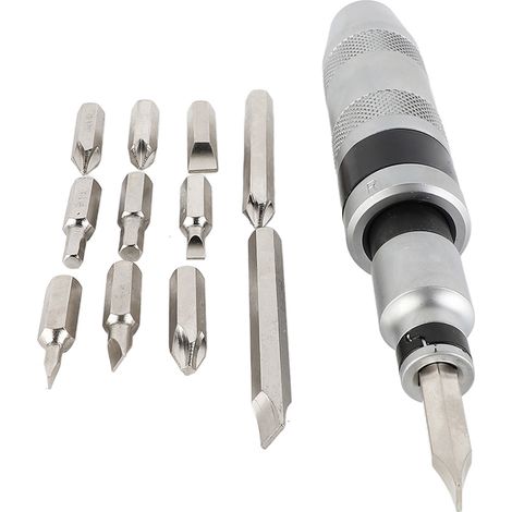 Kit de Tournevis à Choc Manuel 13 Pièces avec 12 Embouts Multiusage pour Entretien (1/5)