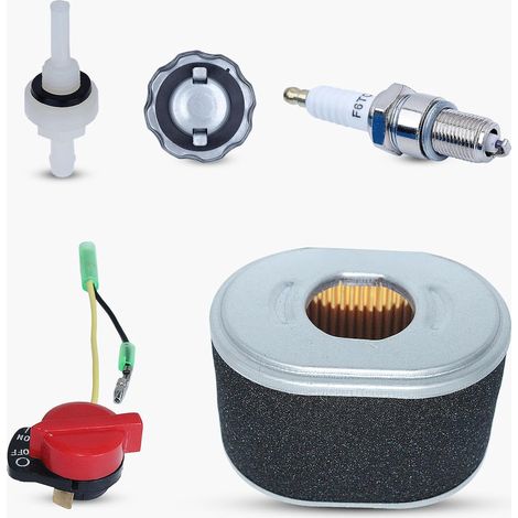 Kit filtre à air, bouchon de réservoir de carburant, interrupteur, filtre d'union pour Honda GX160 GX200 GX 160 200 5,5CV 6,5CV Générateur à moteur essence (1/5)