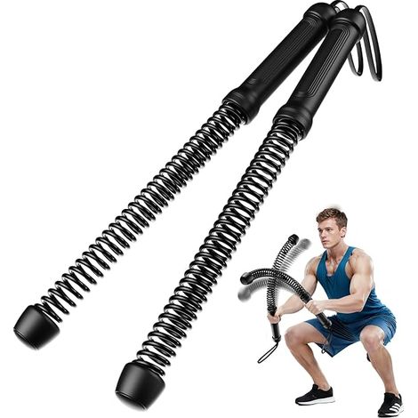 Corde De Combat Sans Câble - 2 Pièces - Noyau En Acier - Base En Silicone Antidérapante - Pour Entraînement À La Force Et Au Cardio À Domicile Ou En Extérieur (1/3)