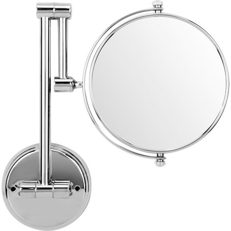 Miroir de maquillage mural pliable et pivotant double face 3X 6 pouces (1/5)