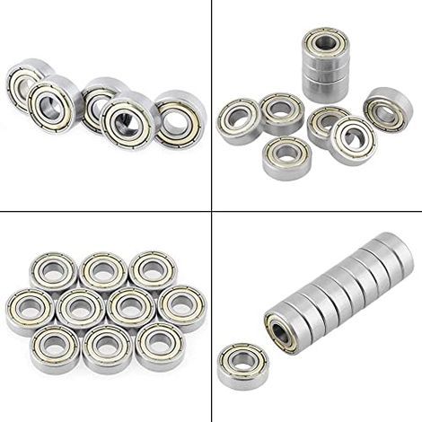 SUNXURY 10 pcs 696ZZ Roulement à Billes en Acier Inoxydable 6 x 15 x 5 mm 440C