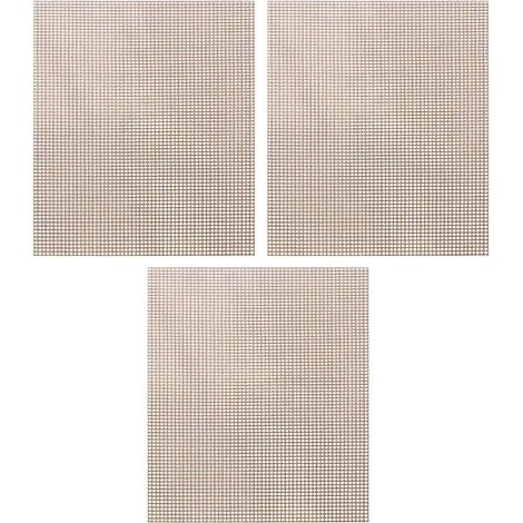 TOYANDONA 3 pièces Tapis de Cuisson Bbq Réutilisable Antidérapant Accessoires Barbecue Résistants Chaleur pour Cuisson Extérieure Grillades sans Adhérence Facile à'-'- (1/5)