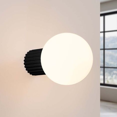 [GEBRAUCHT] B-Ware Wandleuchte Wandlampe Orbi Schwarz Glas Aluminium Ip44 Badezimmer G9 Led ø 12 Cm (1/2)