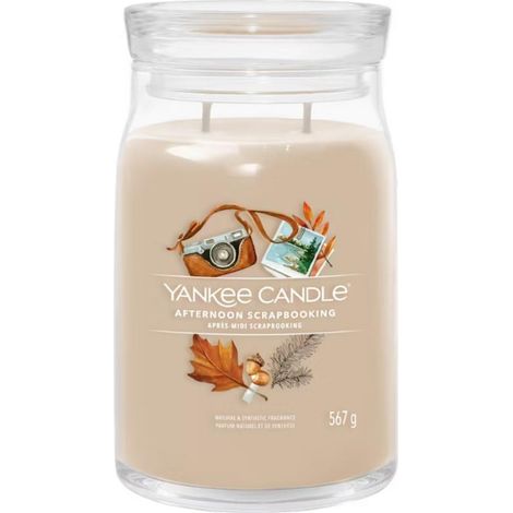 YANKEE CANDLE SIGNATURE BOUGIE PARFUMÉE, POT GARNDE SIGNATURE AFTERNOON SCRAPBOOKING, 1759264E