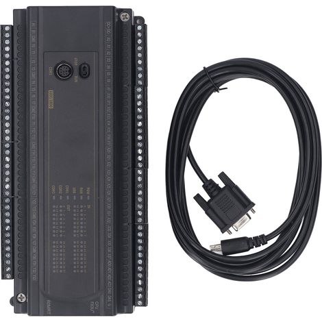 Carte de contrôle PLC industriel 32 entrées 28 sorties relais comptage haute vitesse 100K RS232 RS485 DC24V avec câble téléchargement (1/5)
