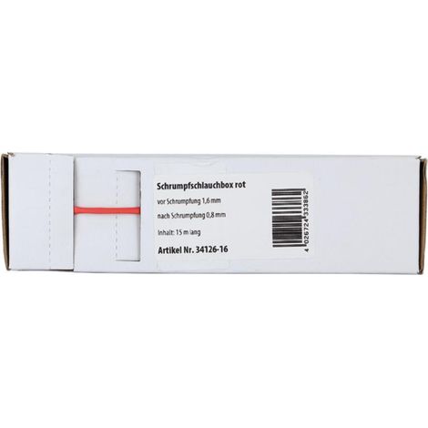 Gaine thermoretractable rouge D1.6 mm 15 m