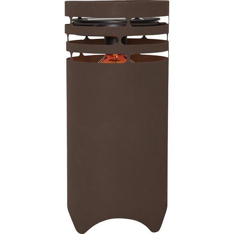 Star Trading Décoration solaire Marron, Lanterne, solaire, marron, extérieur, capteur crépusculaire, blanc chaud, câble USB, 40 cm
