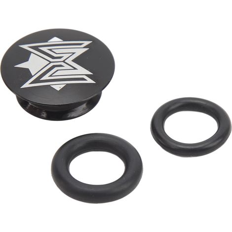 Schutzkappe aus Aluminiumlegierung für Fahrradkurbeln, mit Gummidichtung, kompatibel mit Mountainbikes und Rennrädern, Farbe: Schwarz. (1/5)