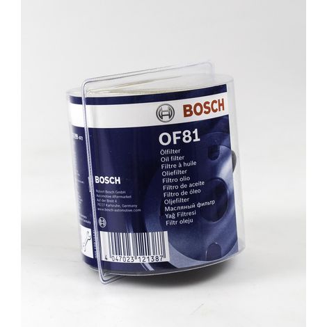 Bosch – Filtre à huile OF81 – Élimine les impuretés pour moteur thermique – Largeur optimisée pour performance – Compatible avec plusieurs cylindrées