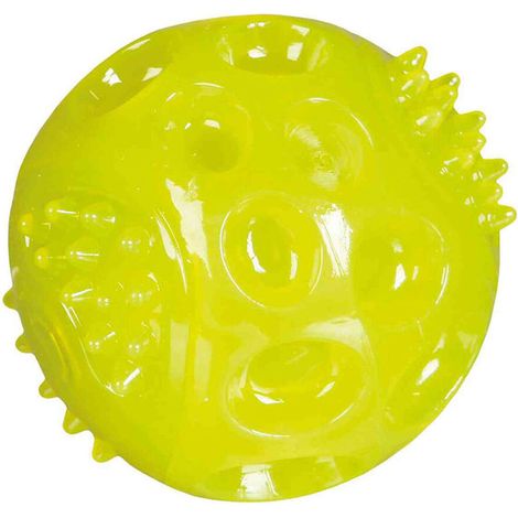 Flashing ball, soundless, floatable, TPR, ø 6 cm