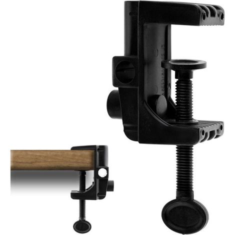 Support de Lampe de Bureau - Pince pour Table - Noir - Compatible Universel - 1 Pièce (1/5)