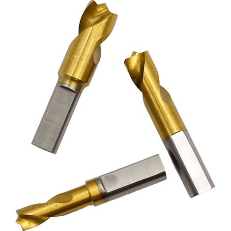 Forets à Souder par Point Dépointer Outil de Forage Soudure Plaquée en Titane et pour enlever Joints Tôle Lot de 3 6.5mm 10mm 8mm (1/5)