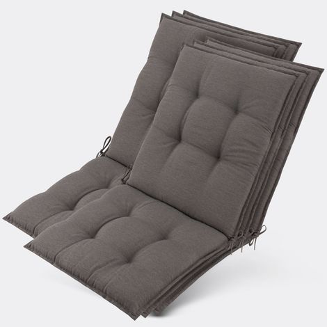 6er Set Sun-NL Niederlehner Auflage 105x50x8cm Taupe
