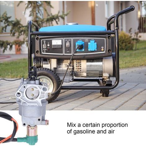 6.5KW Carburateur de Groupe électrogène, Pièces de Rechange de Moteur à Essence Compatibles avec 188F GX240 8HP GX270 9HP GX340 11HP GX390 13HP (1/4)