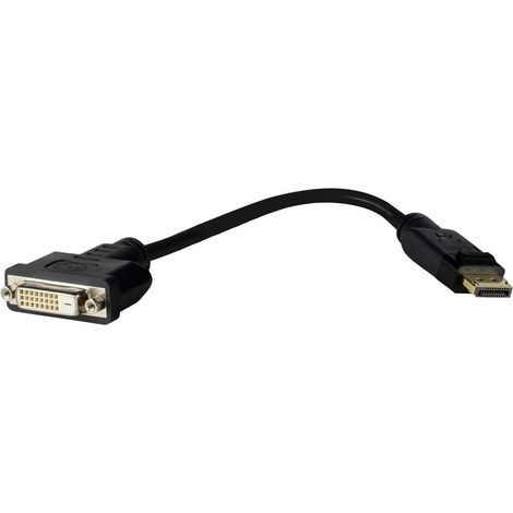 Vivolink PRODPADAPDVI adaptador de cable de vídeo 0,2 m DisplayPort DVI-D Negro