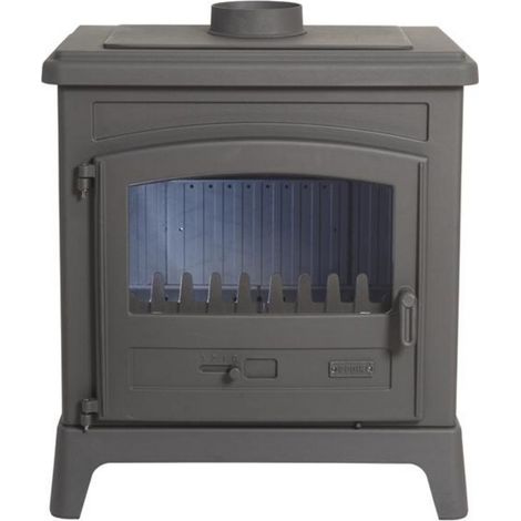 Stufa a legna da 9 kW, colore grigio antracite. - 389154ANTHRACITE - Godin (1/3)
