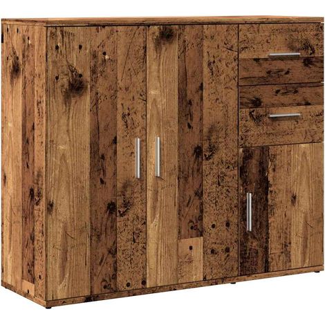 Maison Exclusive - Aparador de madera de ingeniería envejecida 91