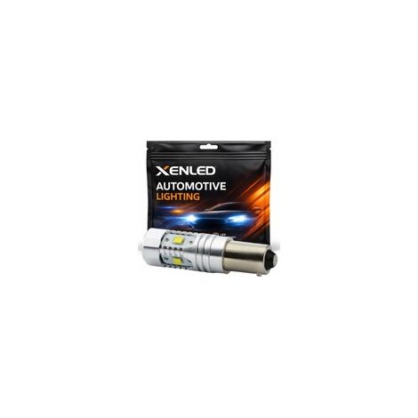 Ampoule H21W 5 LED CREE - BAY9S - lampe de signalisation LED haute puissance 12V - Blanc (1/5)