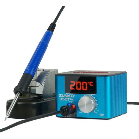Ensemble de fer à souder électrique 75W Protections électrostatiques haute puissance Petite station de soudage à réglage de température intelligente 200-480℃ Bleu Type B (1/5)