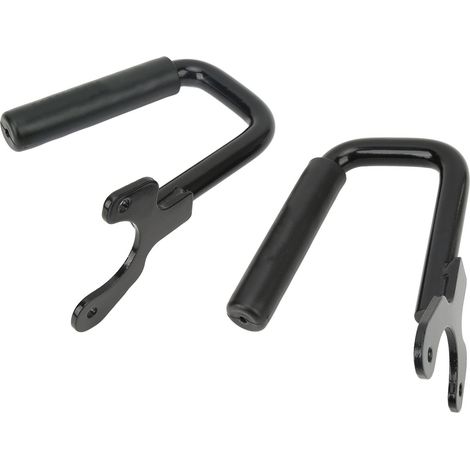Vordere Haltegriffe für Jeep Wrangler TJ 1997-2006, schwarz lackierte Stange, Austauschset, robustes Interieurzubehör. (1/5)
