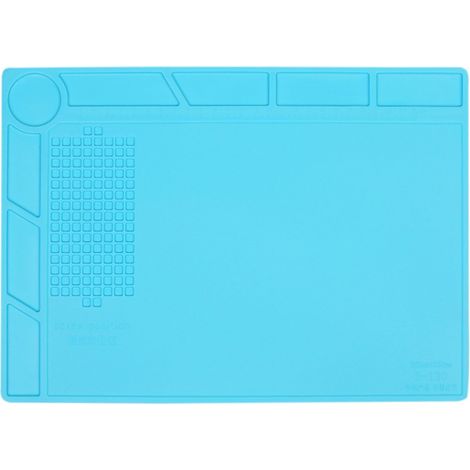35 25cm Tapis de sol anti-statique et silicone résistant à la chaleur, pour fer à souder, réparation de téléphone et d'ordinateur, BGA soudure matelas 500 °C caoutchouc haute température(Petit) (1/5)