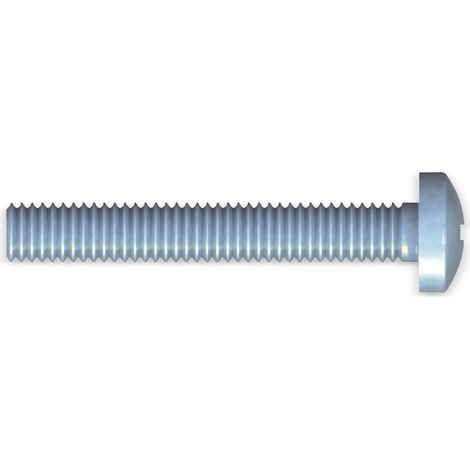 Vis à filetage REISSER, M4x16, acier zingué, bleu passivé, Tête Pan, 50 pièces