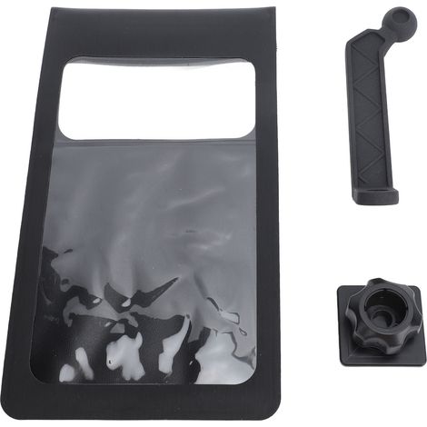 Support téléphone moto étanche avec miroir - Sac de rangement pour téléphone, idéal pour cyclisme et équipement moto.