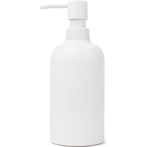 450 ml Seifenspender, mattweiß, rostfreie Rundpumpe, Geschirrspülmittel/Handseife, für die Arbeitsplatte