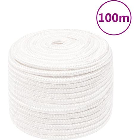Corde de bateau - Amarrage et nautisme - Polypropylène - Blanc (10000x1.2x1.2cm), 6.84kg - PANGIVO (1/5)