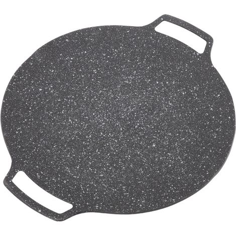 Griglia rotonda coreana per barbecue, piastre di cottura, utensili da cucina, padella per griglia da piano cottura, padella circolare, piastra per barbecue coreana, utensili (tipo a gas)