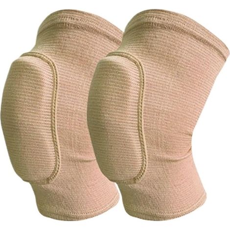 Support De Genou 1 paire de genouillères de sport for hommes et femmes, genouillères de protection for la danse, le Yoga, le volley-ball, le Football, la course à pied, le cyclisme, le Tennis(Beige,XS (1/5)