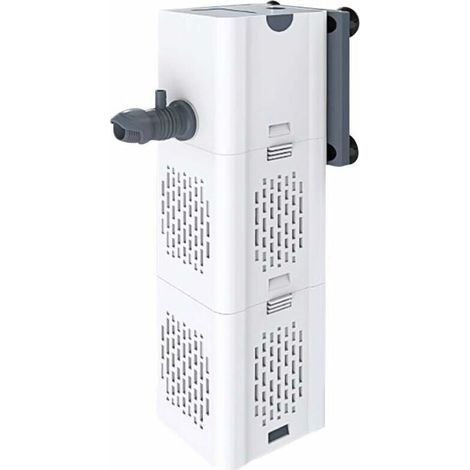 Filtre Intérieur Aquarium 80-250L,15W Débit de 1000L/H, Filtre Interne Pompe Filtre avec Éponges Filtrantes [Classe énergétique E]