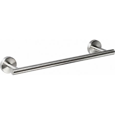 Porte-rouleau de papier essuie-tout en acier inoxydable, pour salle de bain, support simple de 40 cm, noir. (1/5)